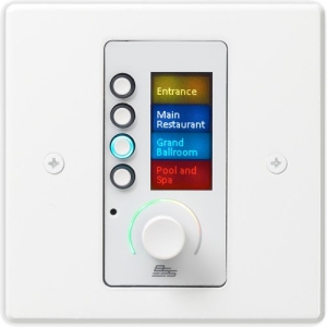 BSS Audio Ethernet Wall Controller EC-8BV with Volume Control - White