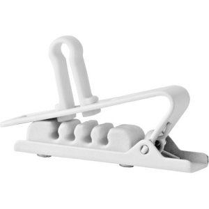 AKG H2 Croco Clip for MicroLite Microphones, White, 5-Pack (6500H00400)