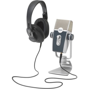 AKG Lyra USB Microphone and K371 Headphones Podcaster Essentials Bundle 5122010-00
