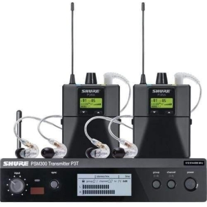 Shure PSM 300 Twin-Pack Pro Wireless In-Ear Monitor Kit - P3TUKRA215TWP-K3E