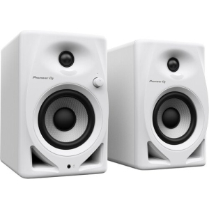 Pioneer DJ DM-40D 4-Inch Two-Way Active Desktop Monitor System - Pair, White