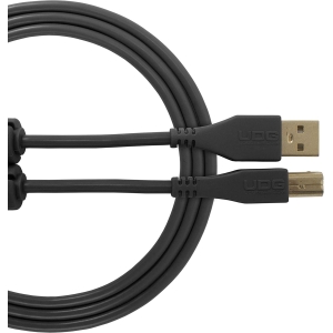 UDG U95001BL USB 2.0 A-Male to B-Male Audio Cable, Black, 1M