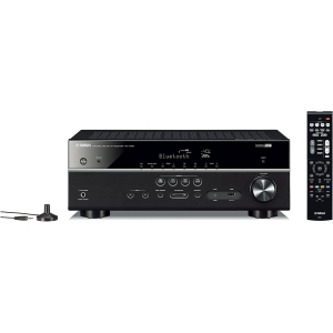 Yamaha RX-V385 5.1-Channel AV Receiver with MusicCast, Dolby Atmos, DTS:X, and Bluetooth - Black