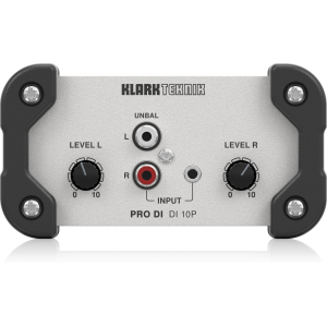 Klark Teknik DI 10P Passive DI Box with Stereo Input and Midas Transformer