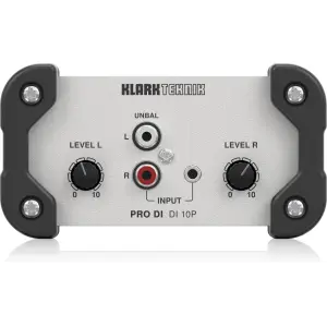 Klark Teknik DI 10P Passive DI Box with Stereo Input and Mono Output