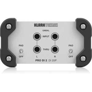 Klark Teknik DI 20P Passive Stereo DI Box with Midas Transformer