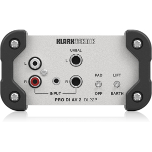 Klark Teknik DI 22P Passive Stereo DI Box with Midas Transformers