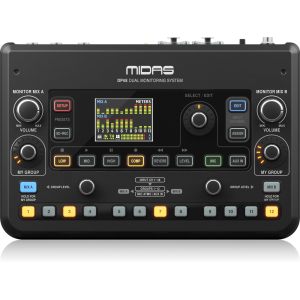 Midas DP48 Dual 48-Channel Personal Monitor Mixer with SD Card Recorder and Ambience Microphone