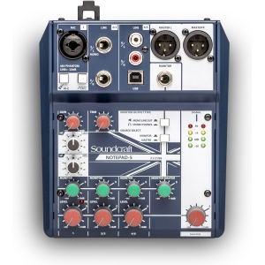 Soundcraft Notepad-5 Analog Mixing Console with USB I/O