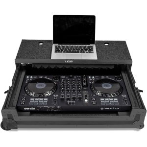 Ultimate Flight Case Multi Format XXL Plus with Laptop Shelf, Trolley, and Wheels - UDG U91054BL