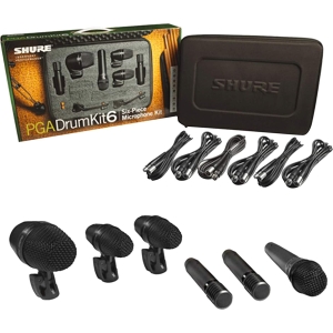 Shure PGADRUMKIT6 6-Piece Drum Microphone Kit