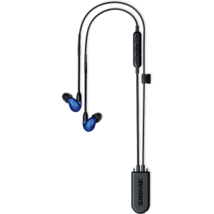 Shure SE846 Sound Isolating Earphones Blue with RMCE-UNI and RMCE-BT1 Accessories