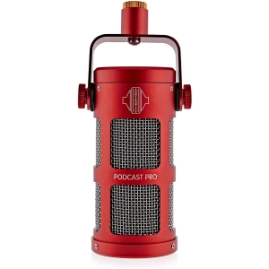 Sontronics Podcast Pro Dynamic Recording Microphone - Red