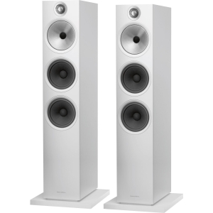 Bowers & Wilkins 603 S2 Anniversary Edition 3-Way HiFi Floorstanding Loudspeaker, White - Pair