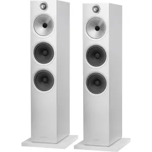 Bowers & Wilkins 603 S2 Anniversary Edition 3-Way HiFi Floorstanding Loudspeaker, White - Pair