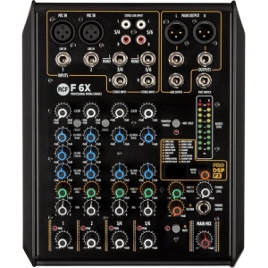 RCF F-6X 6-Channel Mixer with Multi-FX