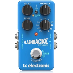 TC Helicon FLASHBACKDELAY&LOOPER Stompbox with 11 Delay and Looper