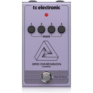 TC Helicon 3RD DIMENSION CHORUS Vintage Analog Chorus Pedal Recreation with 4-Button Effect Selection