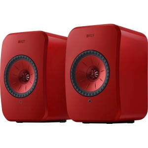 KEF LSXII Definitive Compact Wireless HiFi Bookshelf Speakers Cromson - Pair