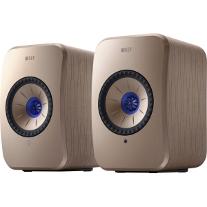 KEF LSXII Definitive Compact Wireless HiFi Bookshelf Speakers Gold - Pair