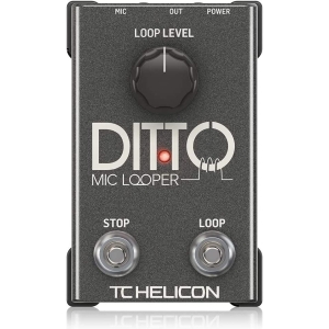 TC Helicon DITTOMICLOOPER Easy to Use Two-Button Looper Pedal for Vocals and Acoustic Instruments