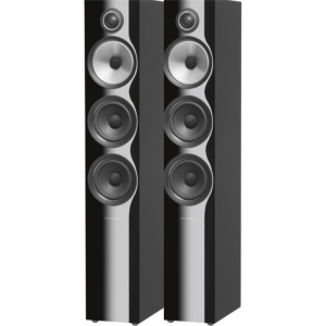 Bowers & Wilkins 704 S2 Premium HiFi Floorstanding Loudspeaker, Gloss Black - Pair