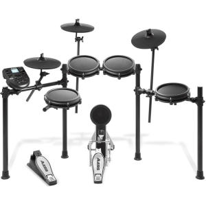 Alesis NITROMESHKIT Eight-Piece Electronic Drum Kit with Mesh Heads - Black
