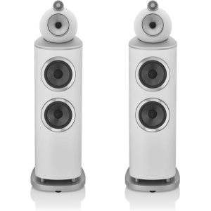 Bowers & Wilkins 803 D4 Studio-Grade Diamond Floorstanding Loudspeaker, White - Pair