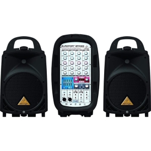 Behringer EPA300 Portable PA System 300W w/ 1Mic 20"Cab 2Mic 4Aux MultiFX EQ FDS