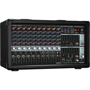 Behringer PMP2000D Mixer Powered 14 CH (6 Mono & 4 Stereo) 2x1000W