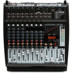 Behringer PMP500 Mixer Powered 16 CH (4 Mono & 6 Stereo) 2x250W