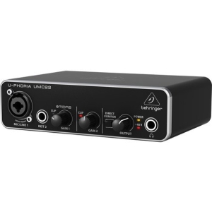 Behringer UMC22 Audio Interface 2 Input 2 Output USB