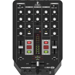Behringer VMX200USB Mixer DJ 2 Ch w/ 3 Band EQ