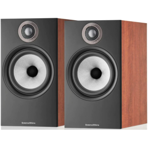 Bowers & Wilkins 606 S2 Anniversary Edition 2-Way Standmount Loudspeaker, Red Cherry- Pair