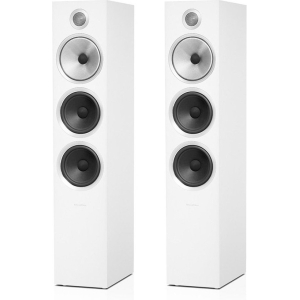 Bowers & Wilkins 703 S2 Premium HiFi Floorstanding Loudspeaker, Satin White - Pair