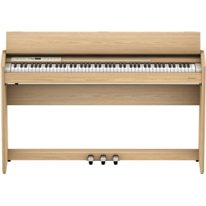 Roland F701 88-Key Modern Digital Piano with Stand (Light Oak)