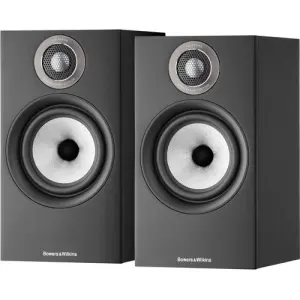 Bowers & Wilkins 607 S2 Anniversary Edition 2-Way Standmount Loudspeaker, Black - Pair