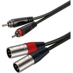 Roxtone - RACC190L3 - 2XLRM to 2RCA 3M Audio Cables & Adapters