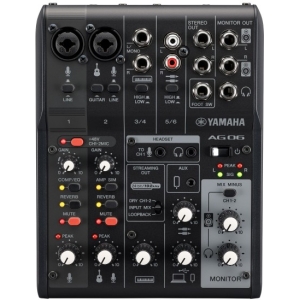 Yamaha Ag06Mk2 Live Streaming Mixer - Black