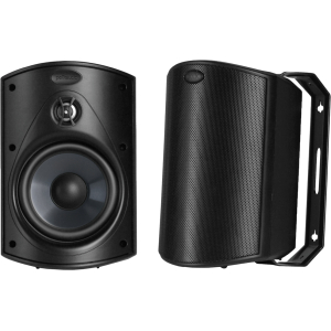Polk Audio ATRIUM4BK Outdoor Speakers with 4.5″ Drivers – Black (Pair)