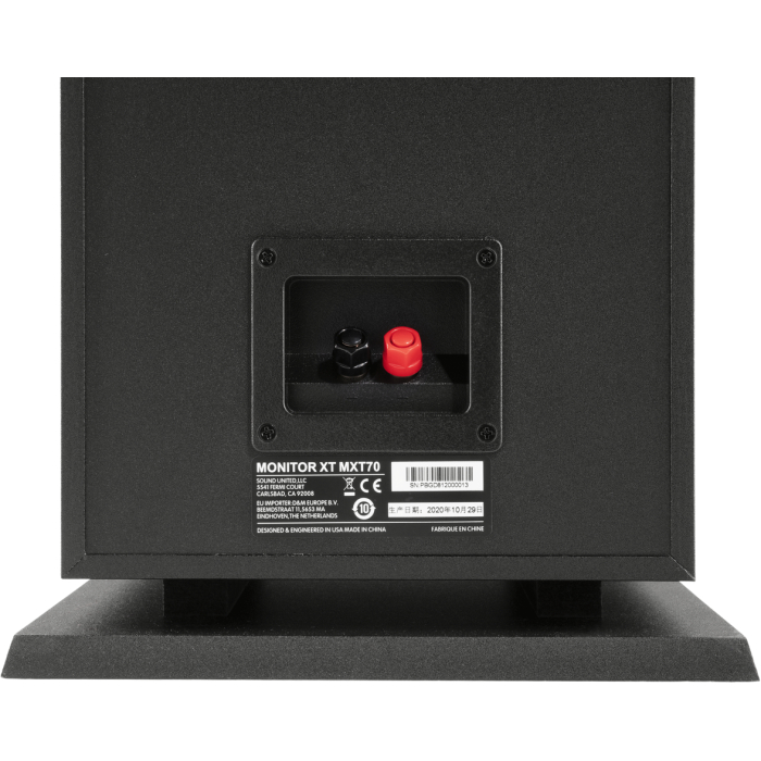 Monitor-XT70-Black_Image_back-straight-on-bottom-close-up