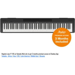 Yamaha  P-145 88 Note Portable Digital Piano - Black